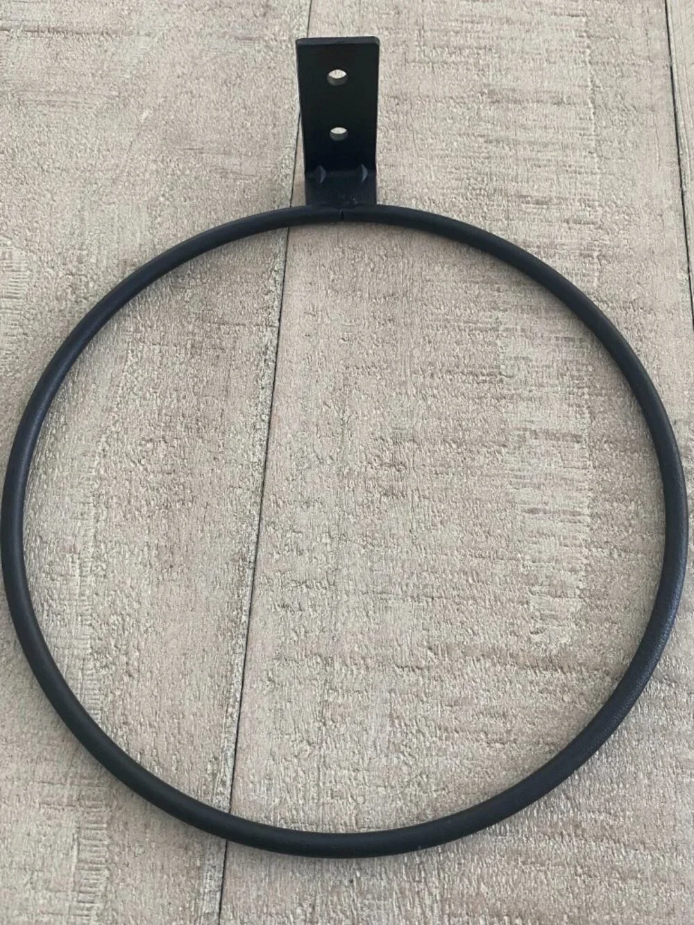 NEW! Set of 3 Black Metal Wall-Mounted Flower Pot Holder Rings